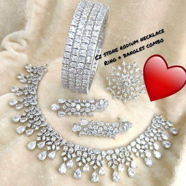 Manisha Jewellery Silver Plated Combo Set