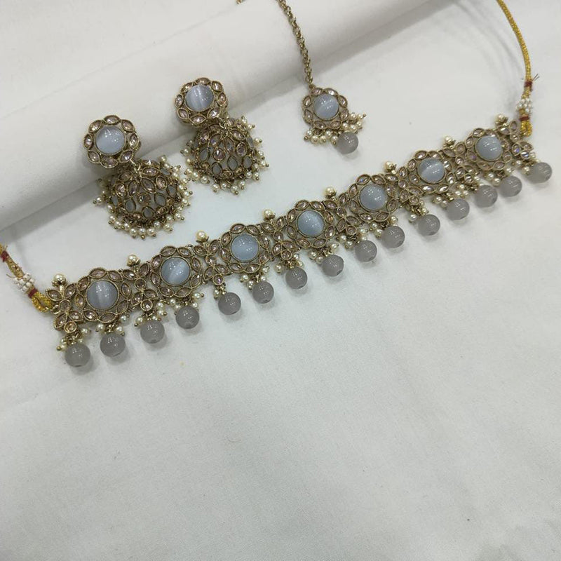 Manisha Jewellery Gold Plated Choker Necklace Set