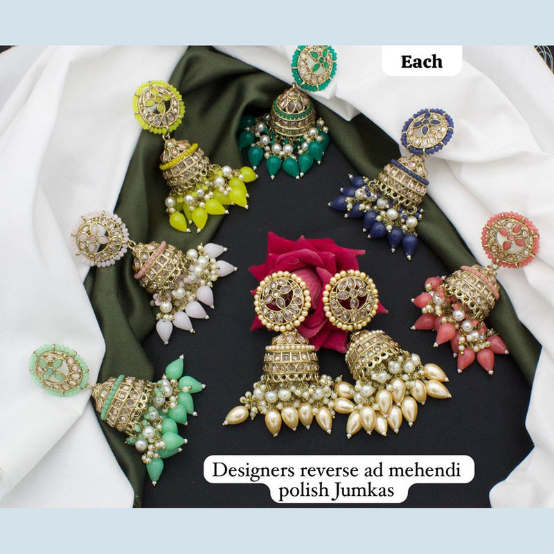 Manisha Jewellery Gold Plated Jhumki Earrings