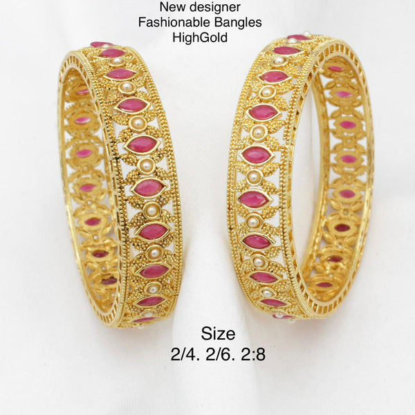 Manisha Jewellery Gold Plated Bangle Set