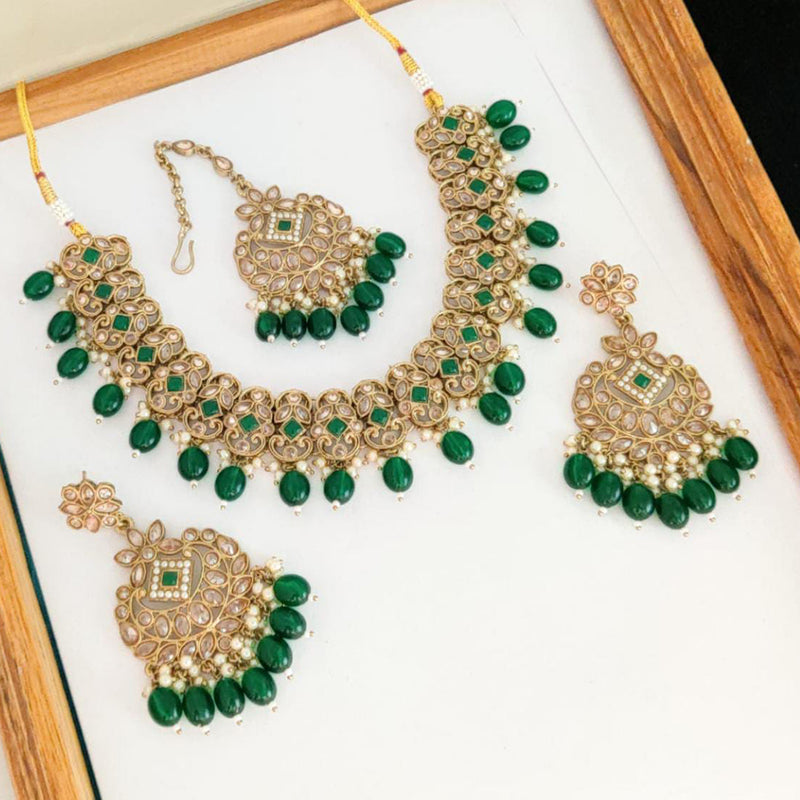 Manisha Jewellery Gold Plated Necklace Set