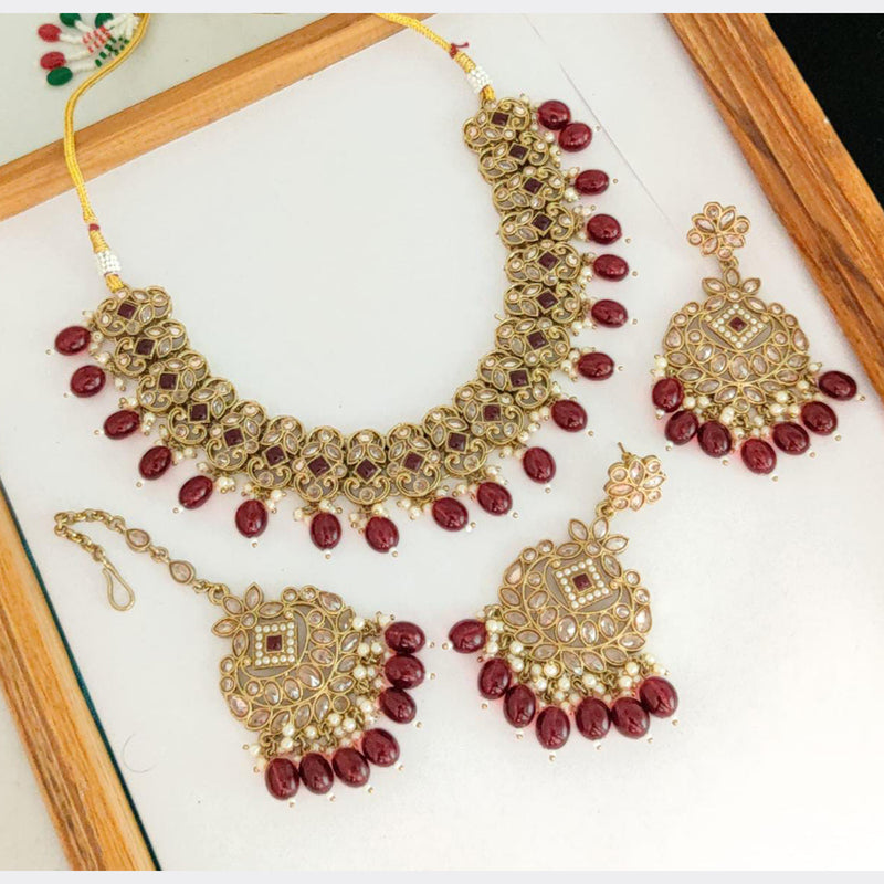 Manisha Jewellery Gold Plated Necklace Set