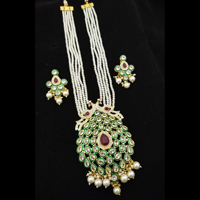 Manisha Jewellery Gold Plated Long Necklace Set