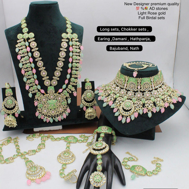 Manisha Jewellery Gold Plated Bridal Necklace Set