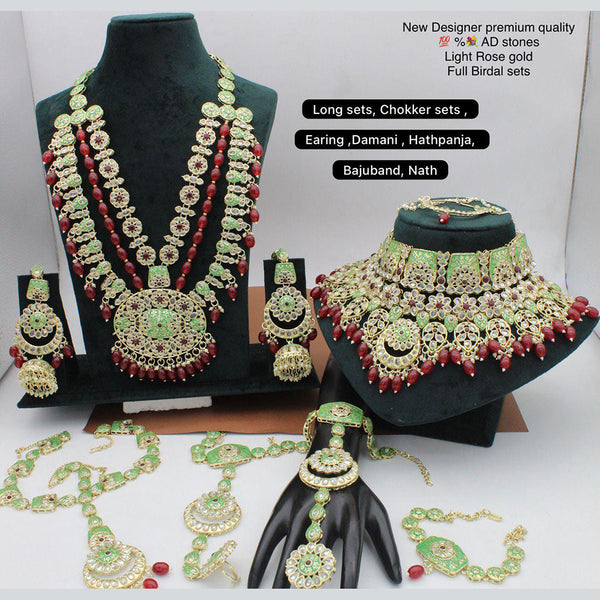 Manisha Jewellery Gold Plated Bridal Necklace Set