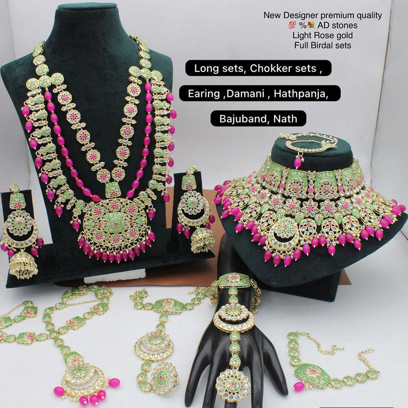 Manisha Jewellery Gold Plated Bridal Necklace Set