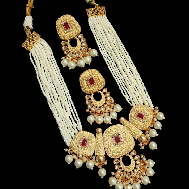 Manisha Jewellery Gold Plated Long Necklace Set