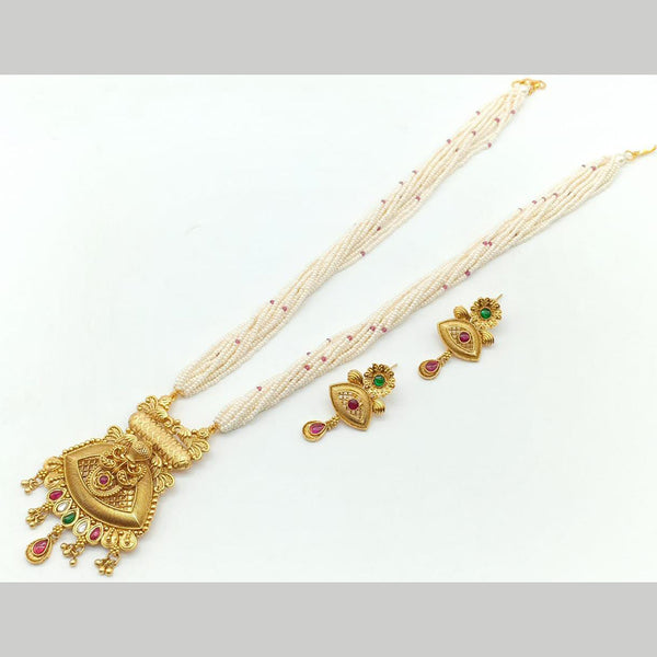 Manisha Jewellery Gold Plated Long Necklace Set