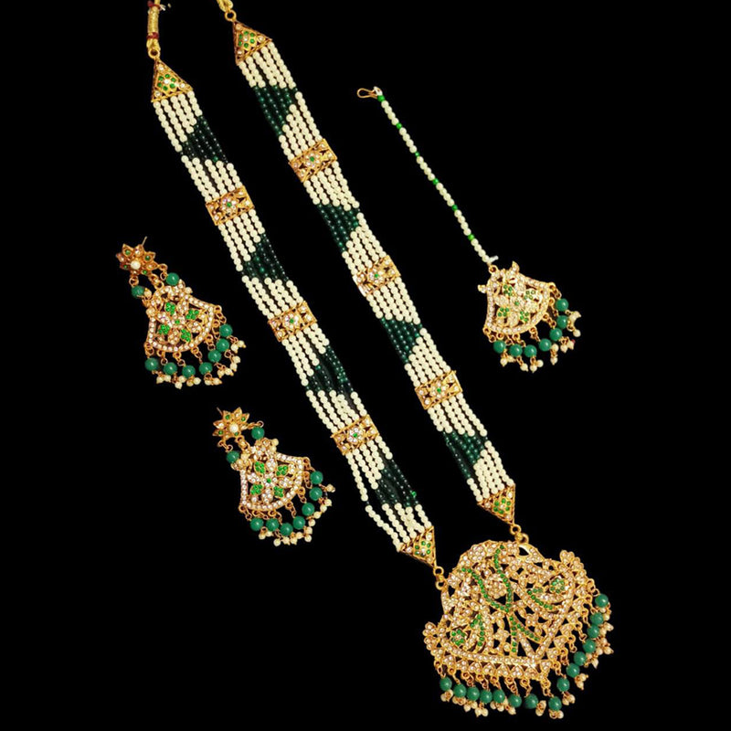 Manisha Jewellery Gold Plated Long Necklace Set