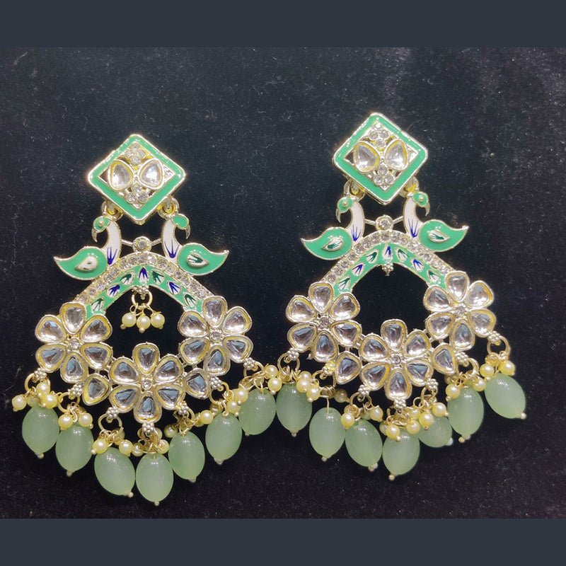 Manisha Jewellery Gold Plated Kundan Stone Dangler Earrings