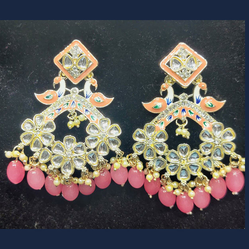 Manisha Jewellery Gold Plated Kundan Stone Dangler Earrings