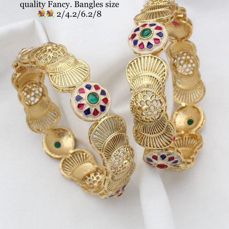 Manisha Jewellery Gold Plated Bangles Set