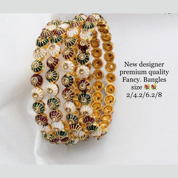 Manisha Jewellery Gold Plated Bangles Set