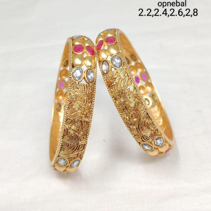 Manisha Jewellery Gold Plated Bangles Set