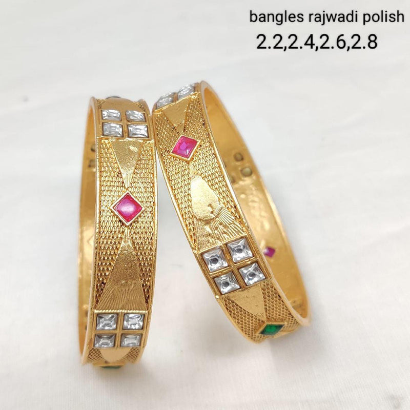 Manisha Jewellery Gold Plated Bangles Set