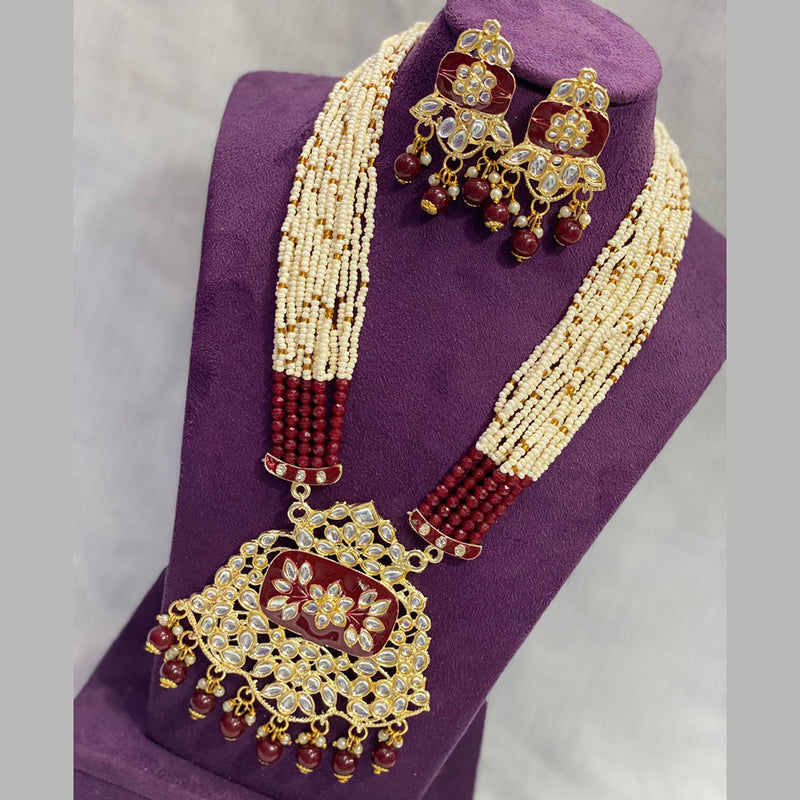 Manisha Jewellery Gold Plated Long Necklace Set