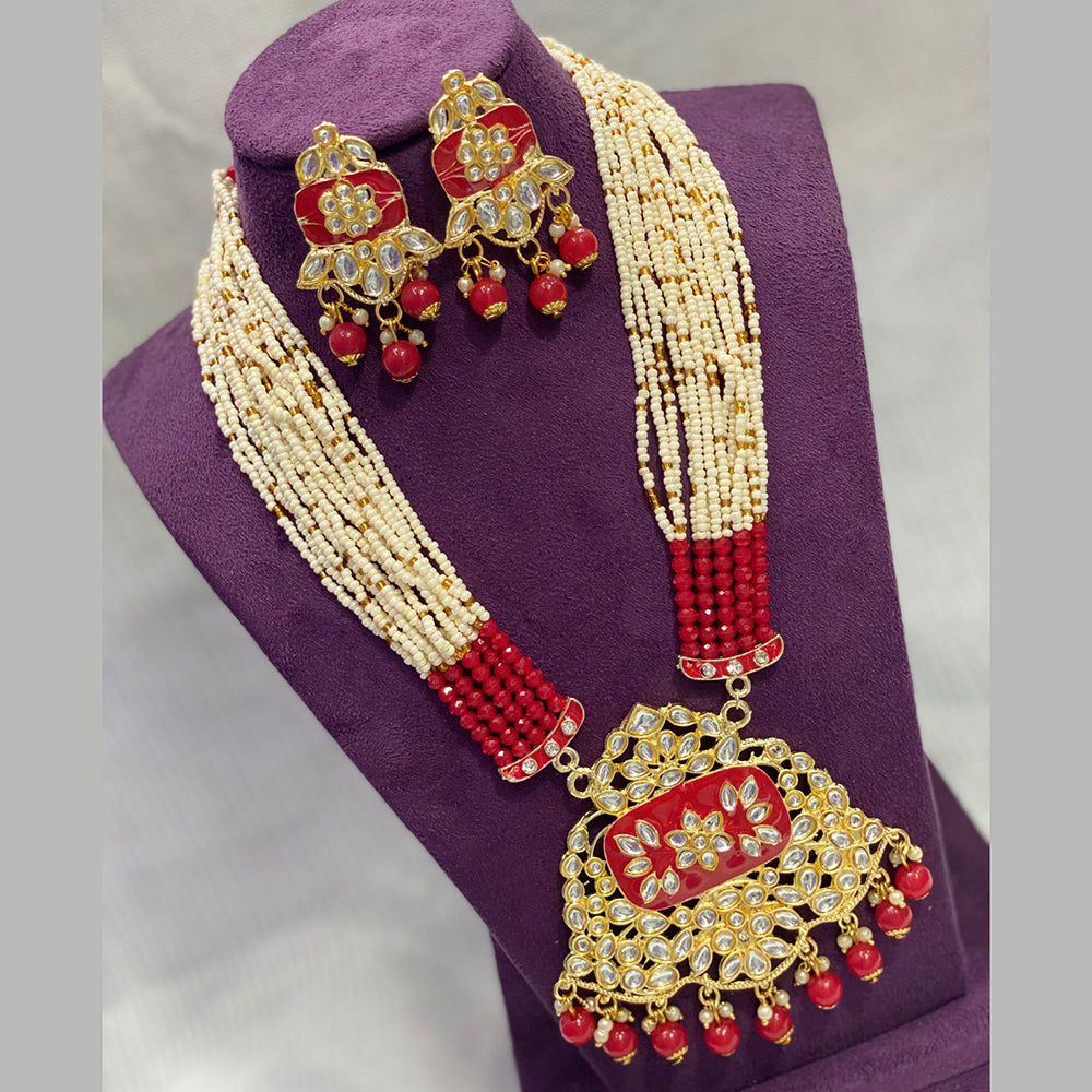 Manisha Jewellery Gold Plated Long Necklace Set