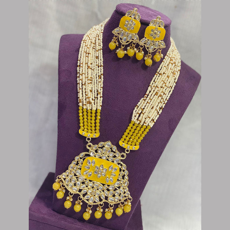 Manisha Jewellery Gold Plated Long Necklace Set