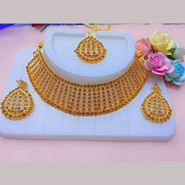 Manisha Jewellery Gold Plated Necklace Set