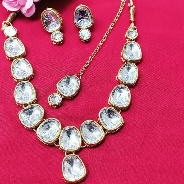 Manisha Jewellery Gold Plated Crystal Necklace Set