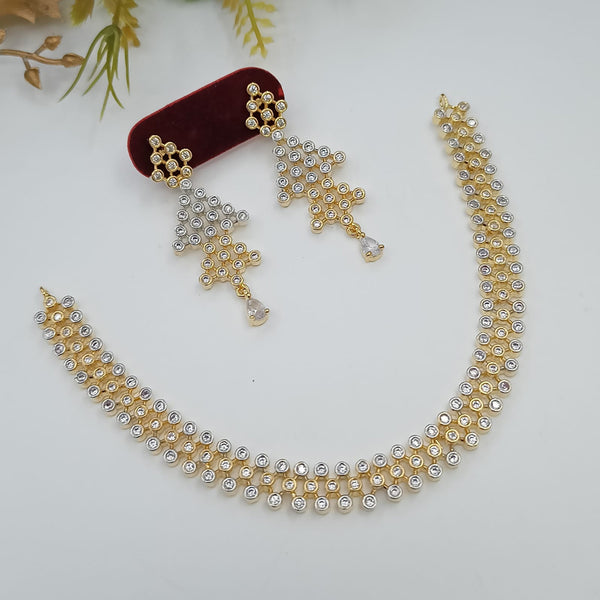 Manisha Jewellery Gold Plated Austrian Stone Necklace Set