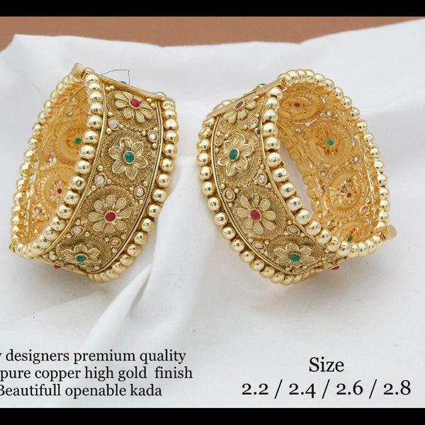Manisha Jewellery Gold Plated Rajwadi Bangles Set