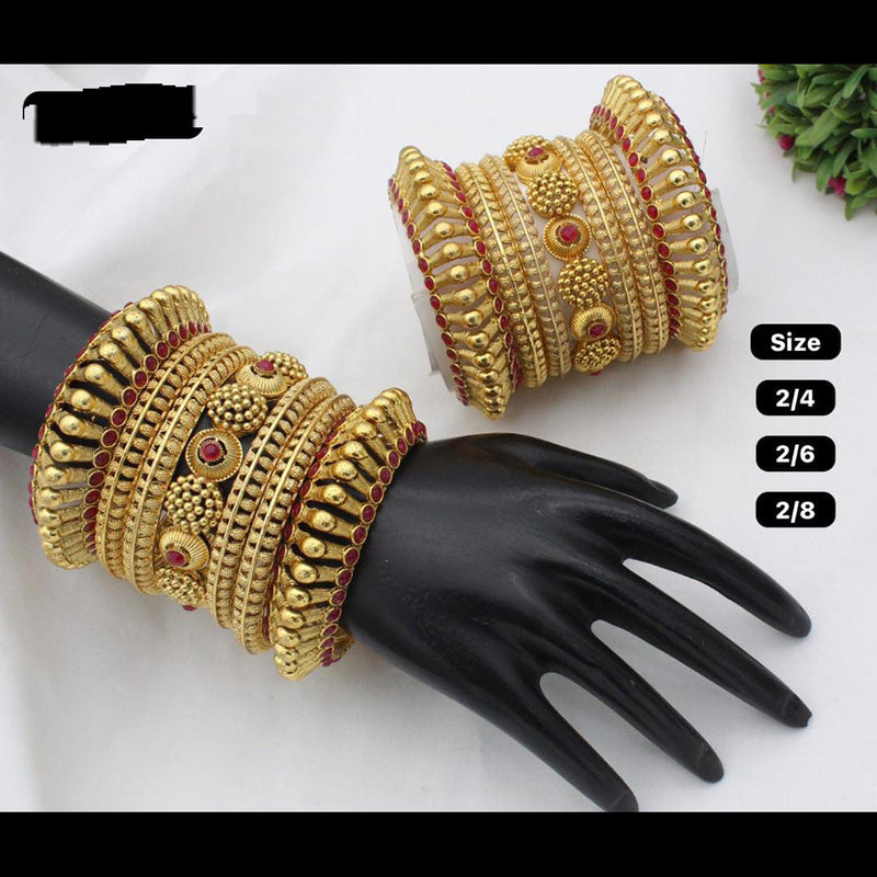 Manisha Jewellery Gold Plated Bangles Set