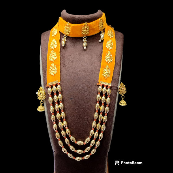 Manisha Jewellery Gold Plated Long Necklace Set