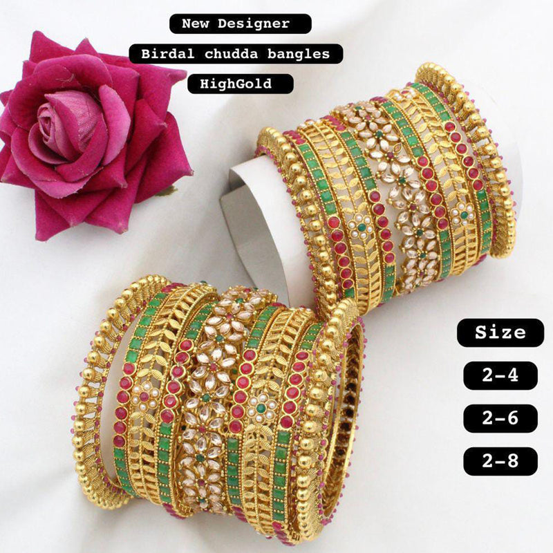 Manisha Jewellery Gold Plated Bangles Set