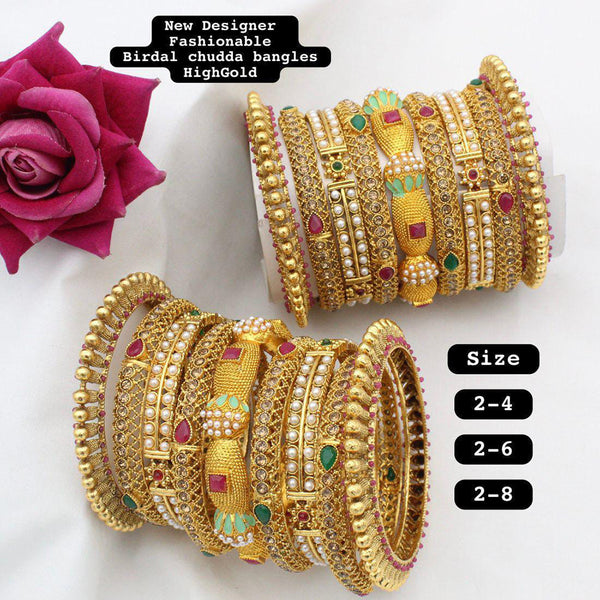 Manisha Jewellery Gold Plated Bangles Set