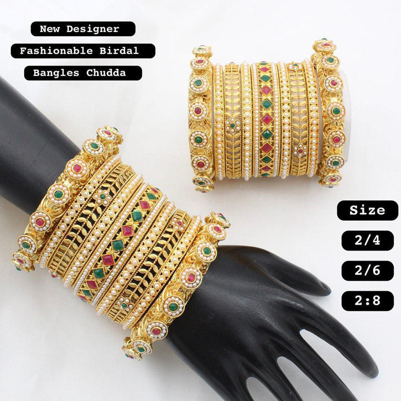 Manisha Jewellery Gold Plated Bangles Set