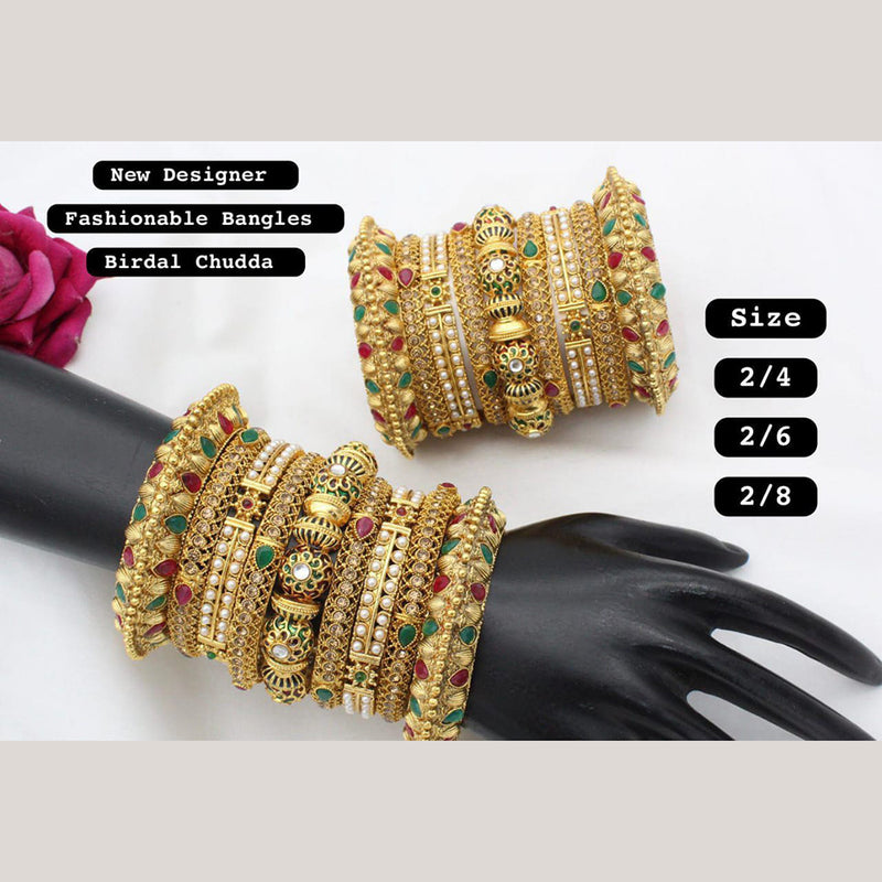 Manisha Jewellery Gold Plated Bangles Set