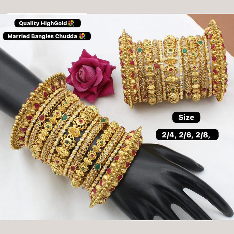 Manisha Jewellery Gold Plated Bangles Set