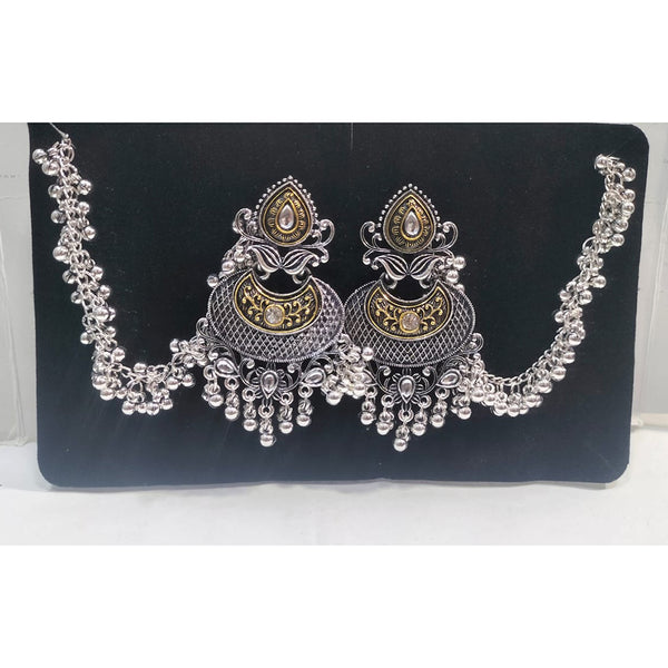Manisha Jewellery Oxidised Plated Kanchain Dangler Earrings