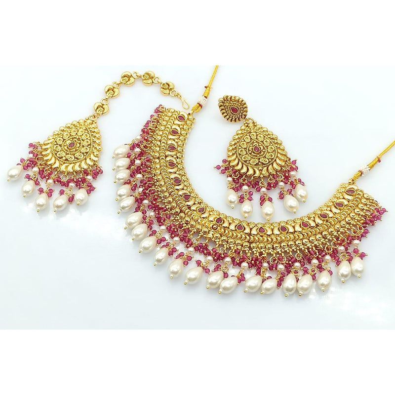 Manisha Jewellery Gold Plated Necklace Set