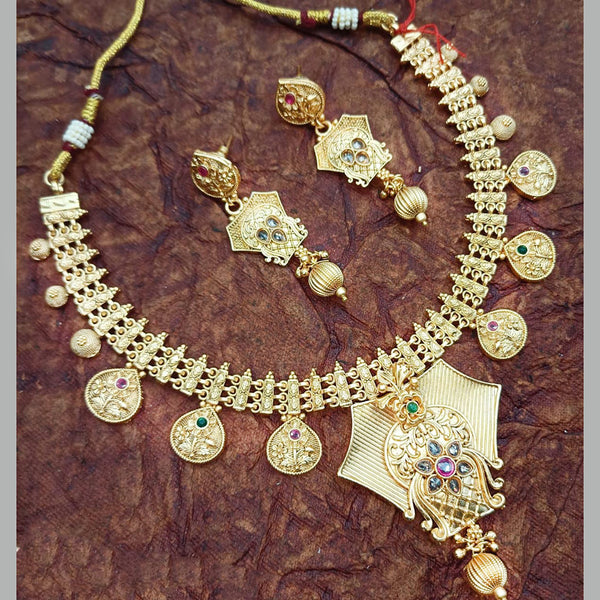 Manisha Jewellery Gold Plated Necklace Set