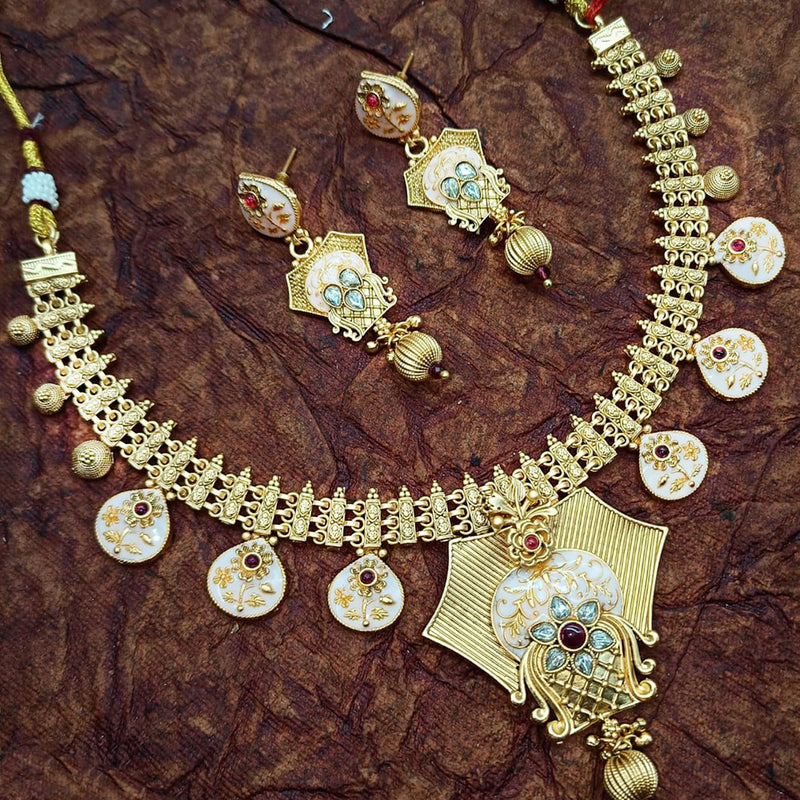 Manisha Jewellery Gold Plated Necklace Set