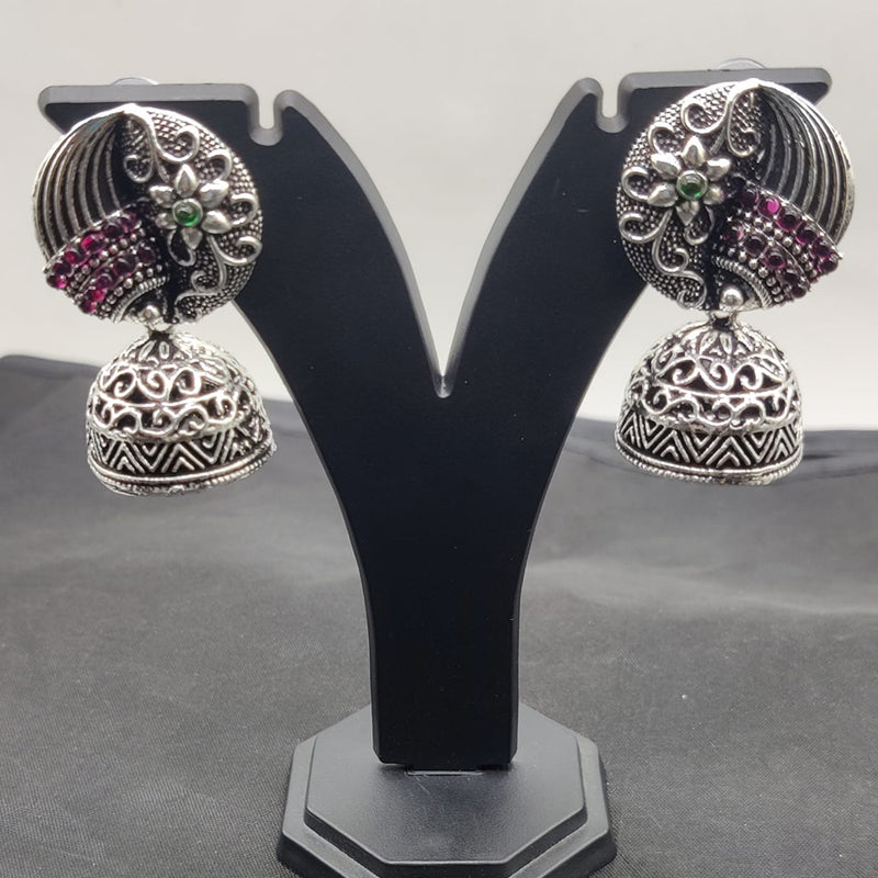 Manisha Jewellery Oxidised Plated Jhumki Earrings