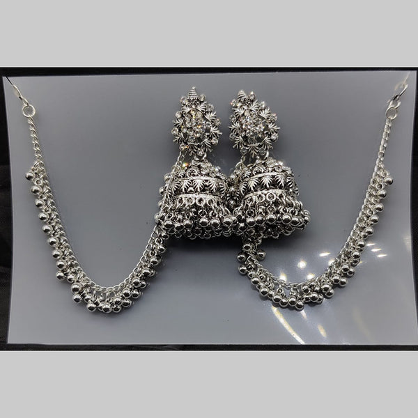 Manisha Jewellery Silver Plated Kanchain Jhumki Earrings