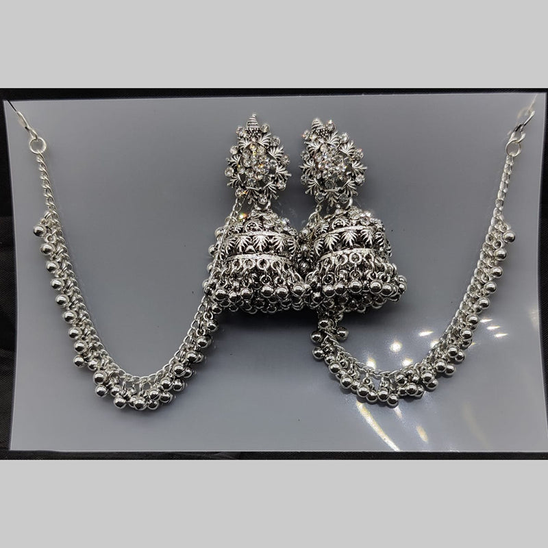 Manisha Jewellery Silver Plated Kanchain Jhumki Earrings
