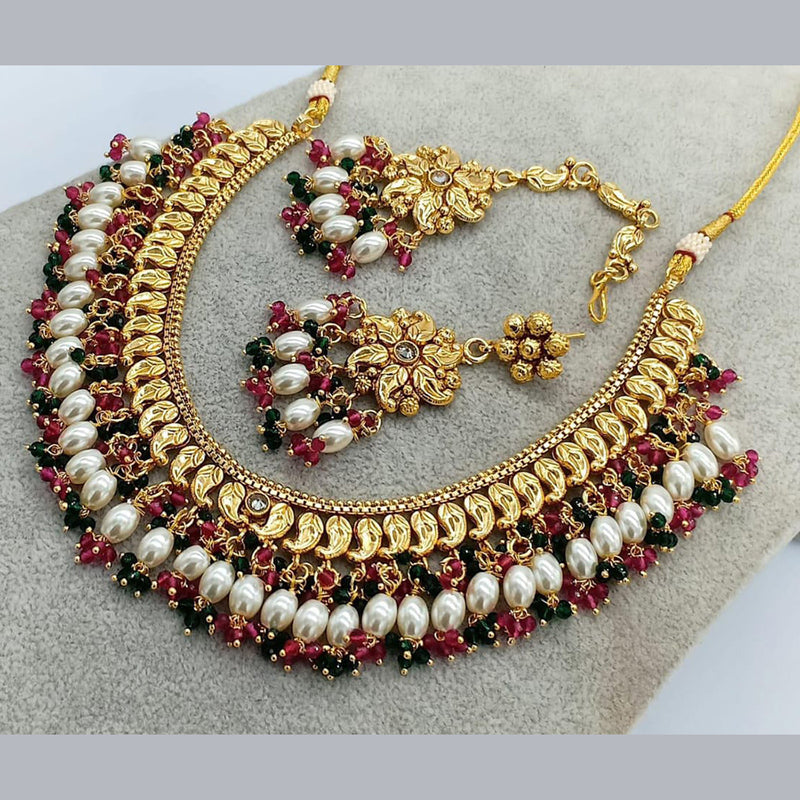 Manisha Jewellery Gold Plated Necklace Set