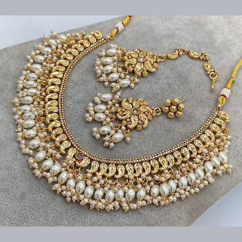 Manisha Jewellery Gold Plated Necklace Set