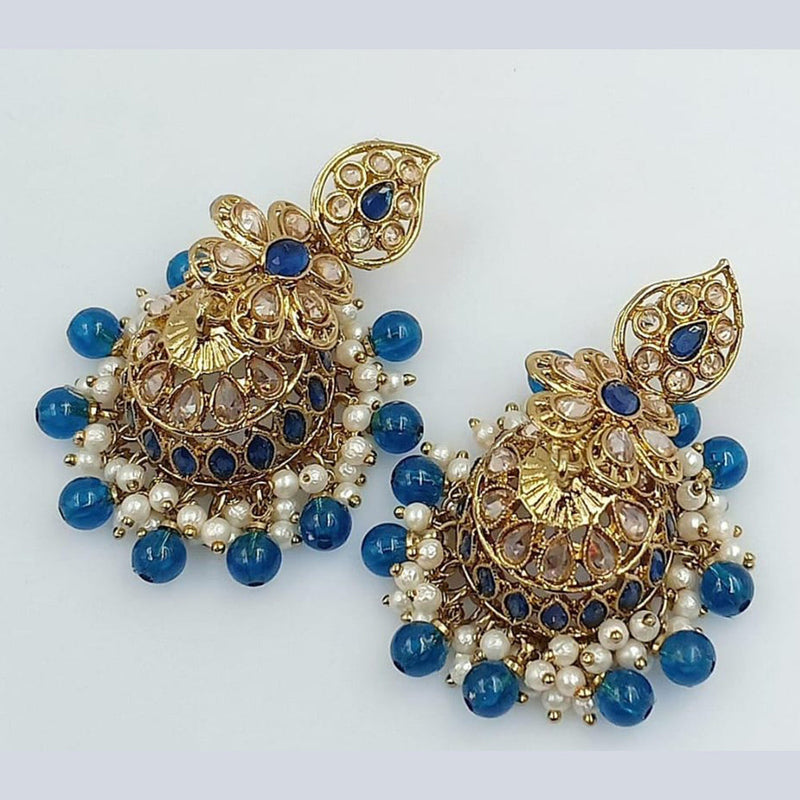 Manisha Jewellery Gold Plated Crystal Stone Jhumki Earrings