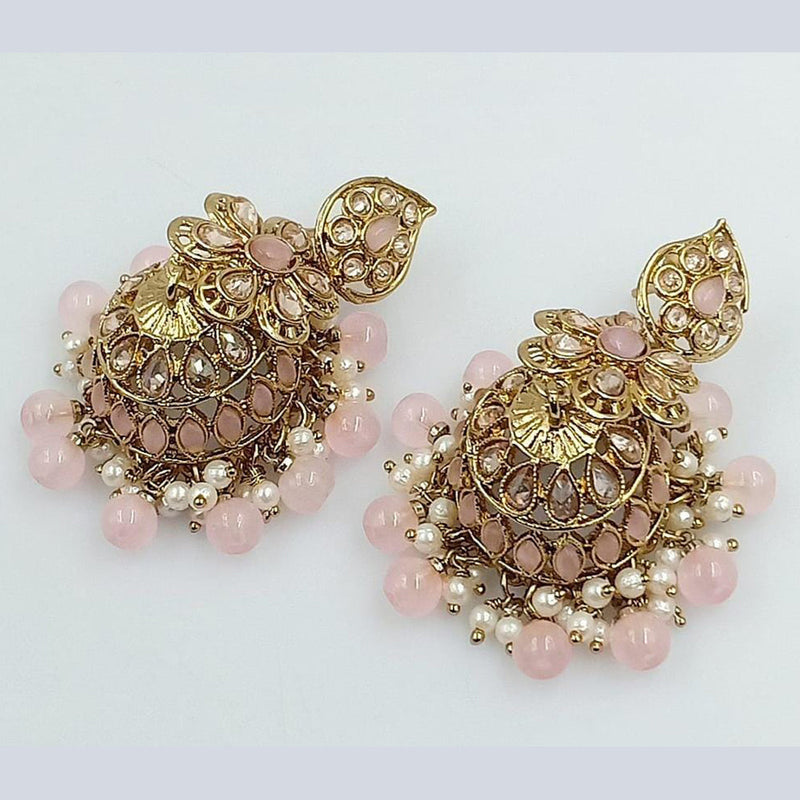 Manisha Jewellery Gold Plated Crystal Stone Jhumki Earrings