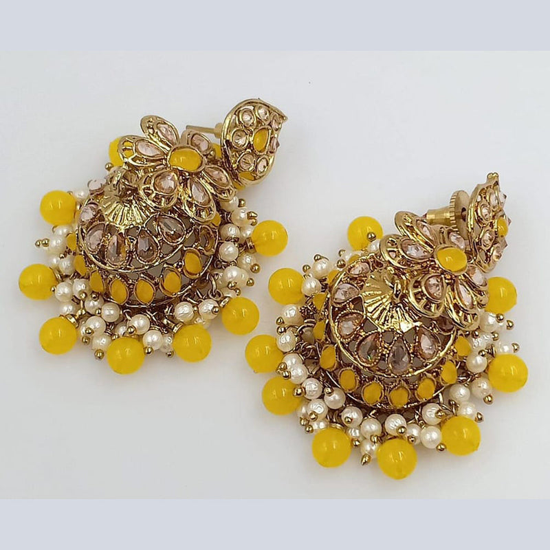 Manisha Jewellery Gold Plated Crystal Stone Jhumki Earrings