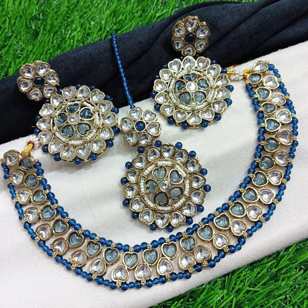 Manisha Jewellery Gold Plated Kundan Necklace Set