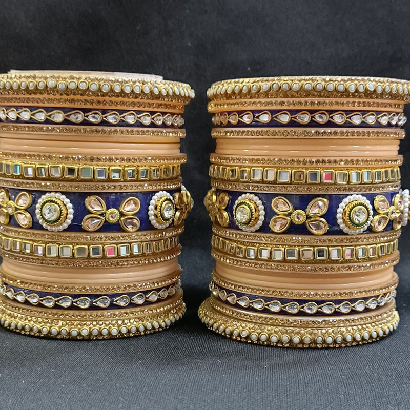 Manisha Jewellery Gold Plated Acrylic Bangles Set