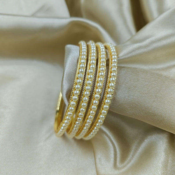 Manisha Jewellery Gold Plated Beads Bangles Set