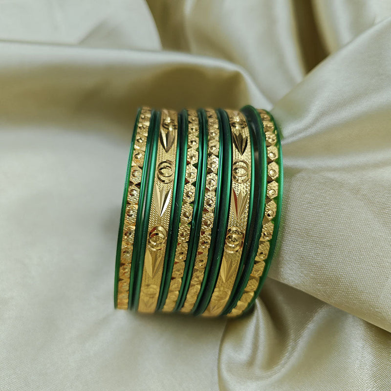 Manisha Jewellery Gold Plated Acrylic Base Bangles Set