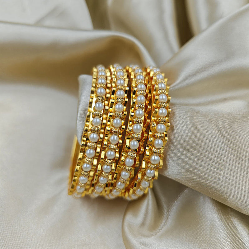 Manisha Jewellery Gold Plated Beads Bangles Set